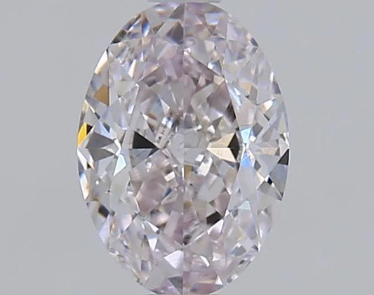 0.70ct Oval Natural Diamond (Colour Very Light Pink, Clarity VS1, Cut EX, GIA Certified)