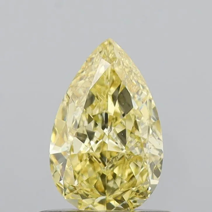 0.70ct Pear Lab Grown Diamond (Colour Fancy Intense Yellow, Clarity VS1, IGI Certified)