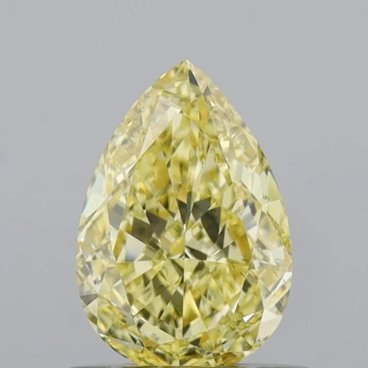 0.70ct Pear Lab Grown Diamond (Colour Fancy Intense Yellow, Clarity VS1, IGI Certified)