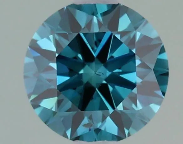 0.70ct Round Lab Grown Diamond (Colour Fancy Intense Blue, Clarity SI2, Cut ID, IGI Certified)