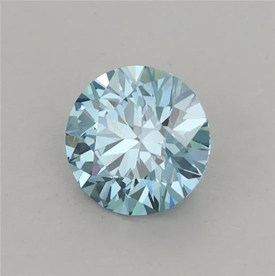 0.70ct Round Lab Grown Diamond (Colour Fancy Vivid Blue, Clarity VVS2, Cut ID, IGI Certified)