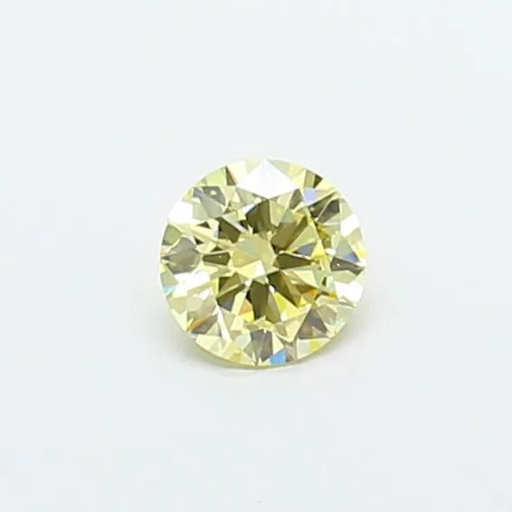0.70ct Round Lab Grown Diamond (Colour Fancy Yellow, Clarity VS1, Cut EX, IGI Certified)