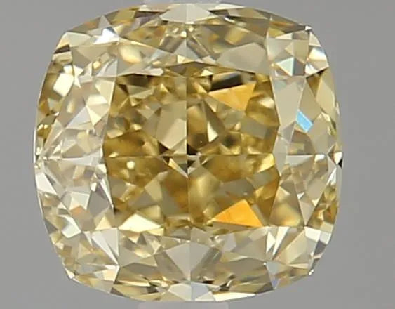 0.71ct Cushion brilliant Natural Diamond (Colour Fancy Brownish Yellow, Clarity VVS2, GIA Certified)
