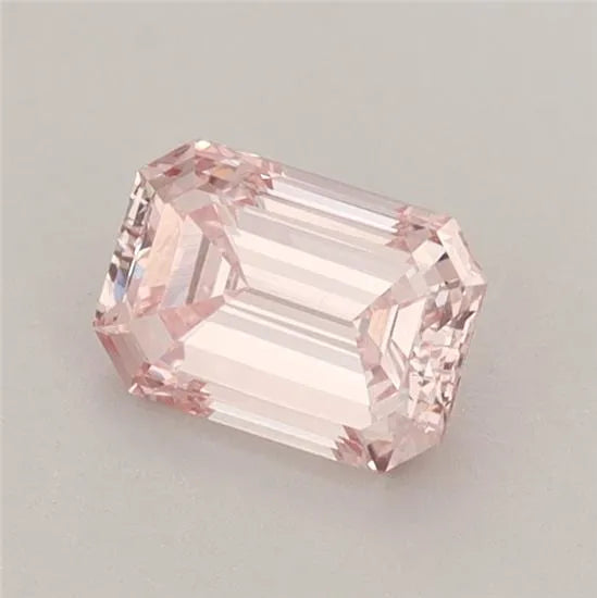 0.71ct Emerald Lab Grown Diamond (Colour Fancy Intense Pink, Clarity VS2, IGI Certified)