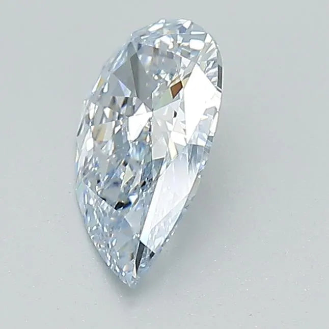 0.71ct Pear Lab Grown Diamond (Colour Fancy Blue, Clarity VS1, Cut GD, IGI Certified)
