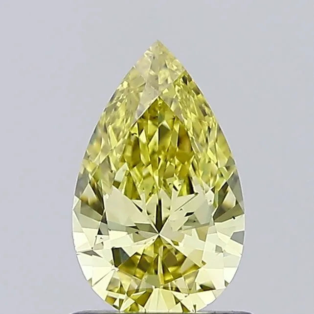 0.71ct Pear Lab Grown Diamond (Colour Fancy Yellow, Clarity VS2, IGI Certified)