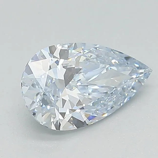 0.72ct Pear Lab Grown Diamond (Colour Fancy Intense Blue, Clarity VS1, Cut GD, IGI Certified)