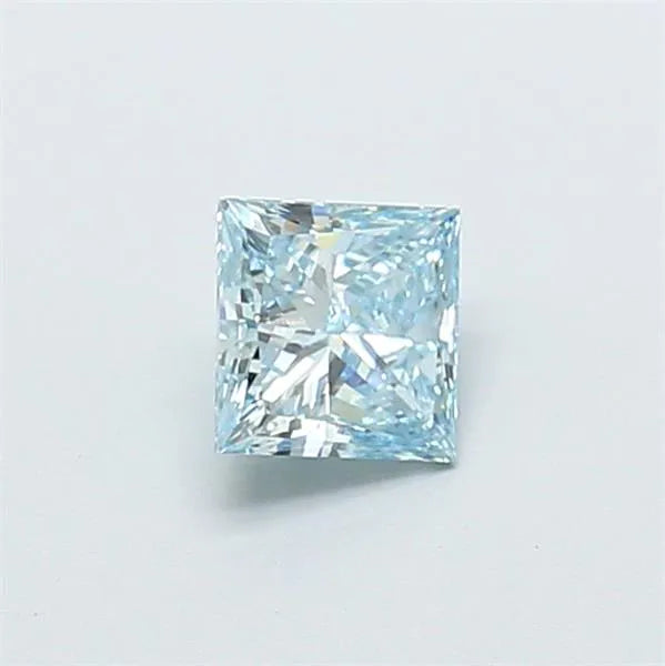 0.72ct Princess Lab Grown Diamond (Colour Fancy Intense Blue, Clarity VVS2, IGI Certified)