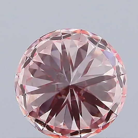 0.72ct Round Lab Grown Diamond (Colour Fancy Intense Pink, Clarity VS1, Cut ID, IGI Certified)