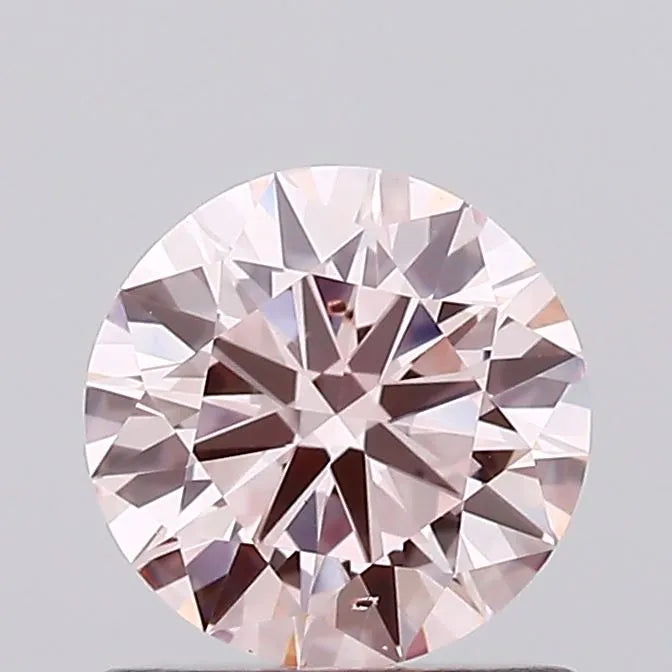 0.72ct Round Lab Grown Diamond (Colour Fancy Pink, Clarity SI1, Cut EX, IGI Certified)