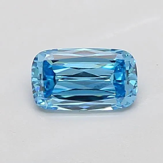 0.73ct Cushion modified Lab Grown Diamond (Colour Fancy Vivid Blue, Clarity VS1, IGI Certified)