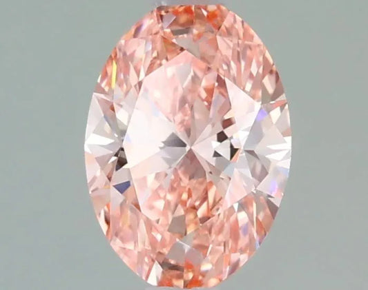0.73ct Oval Lab Grown Diamond (Colour Fancy Vivid Pink, Clarity VS1, IGI Certified)
