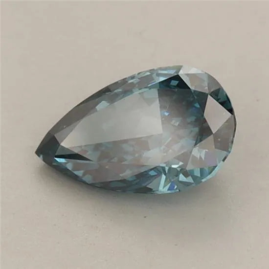 0.73ct Pear Lab Grown Diamond (Colour Fancy Vivid Blue, Clarity VVS2, IGI Certified)