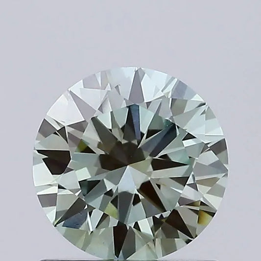 0.73ct Round Lab Grown Diamond (Colour Fancy Intense Green, Clarity VVS2, Cut VG, IGI Certified)