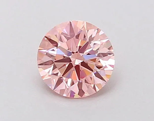 0.73ct Round Lab Grown Diamond (Colour Fancy Intense Pink, Clarity VS1, Cut ID, IGI Certified)