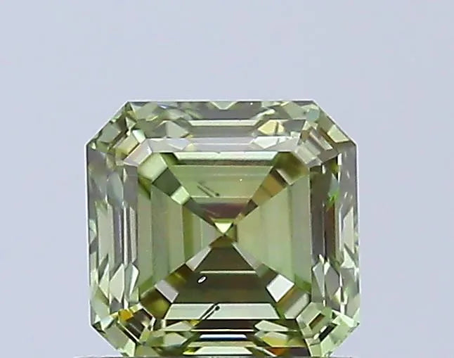 0.74ct Asscher Lab Grown Diamond (Colour Fancy Green, Clarity SI1, IGI Certified)