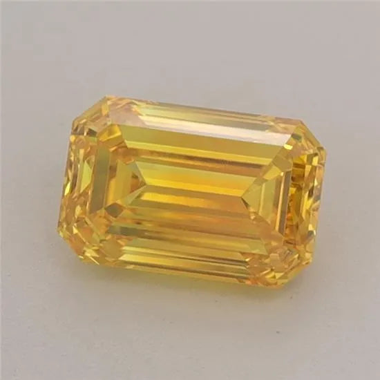 0.74ct Emerald Lab Grown Diamond (Colour Fancy Vivid Yellow, Clarity VS1, IGI Certified)
