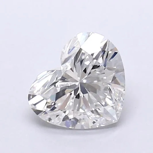 0.74ct Heart Lab Grown Diamond (Colour D, Clarity VVS2, IGI Certified)