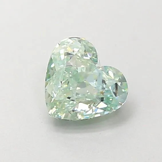0.74ct Heart Lab Grown Diamond (Colour Fancy Green, Clarity VS2, IGI Certified)