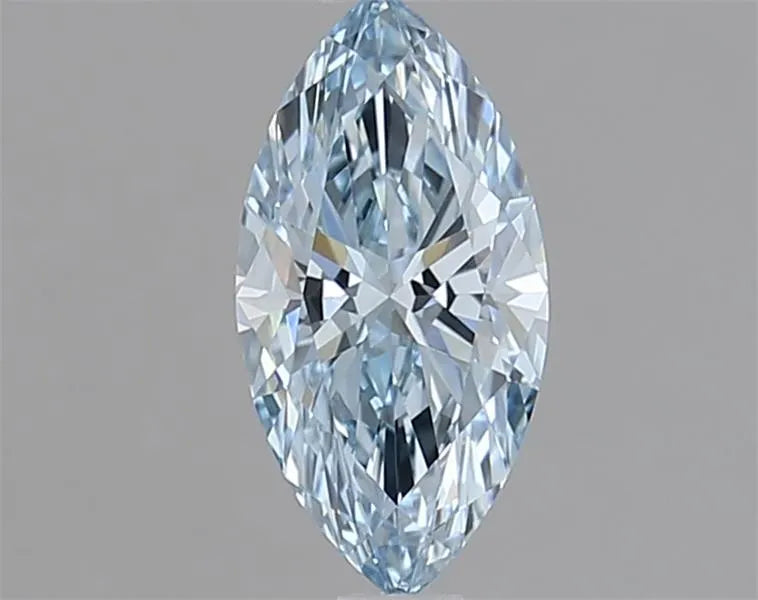 0.74ct Marquise Lab Grown Diamond (Colour Fancy Vivid Blue, Clarity VS1, IGI Certified)