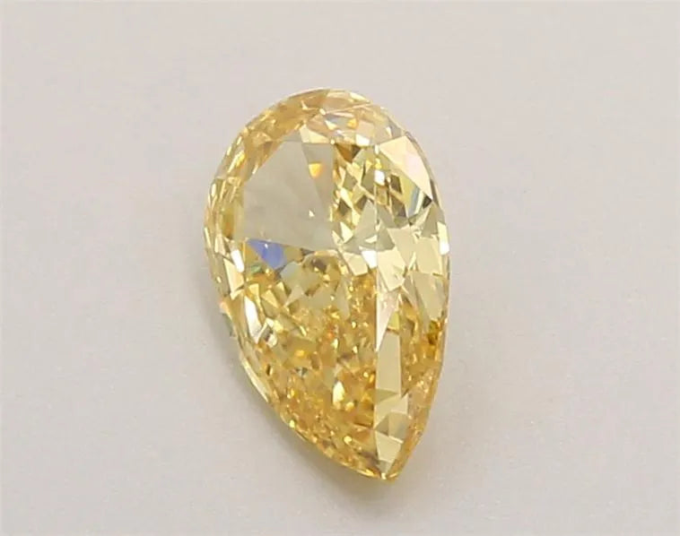 0.74ct Pear Lab Grown Diamond (Colour Fancy Intense Yellow, Clarity IF, IGI Certified)
