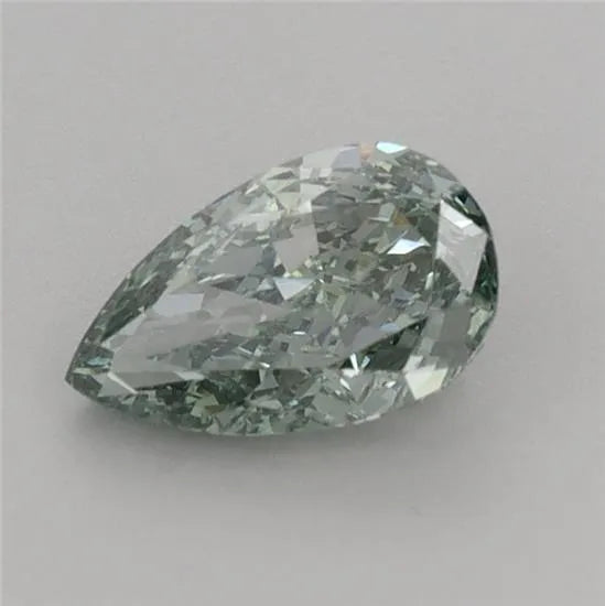 0.74ct Pear Lab Grown Diamond (Colour Fancy Vivid Green, Clarity VS1, Cut VG, IGI Certified)