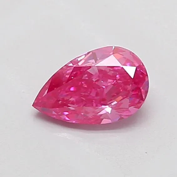 0.75ct Pear Lab Grown Diamond (Colour Fancy Vivid Pink, Clarity VS2, IGI Certified)