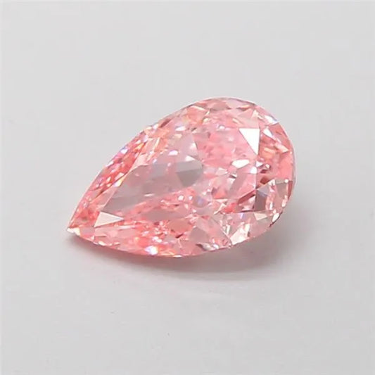 0.75ct Pear Lab Grown Diamond (Colour Fancy Vivid Pink, Clarity VVS2, IGI Certified)