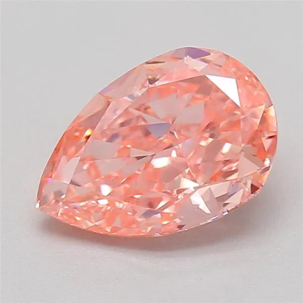 0.75ct Pear Lab Grown Diamond (Colour Fancy Vivid Pink, Clarity VVS2, IGI Certified)