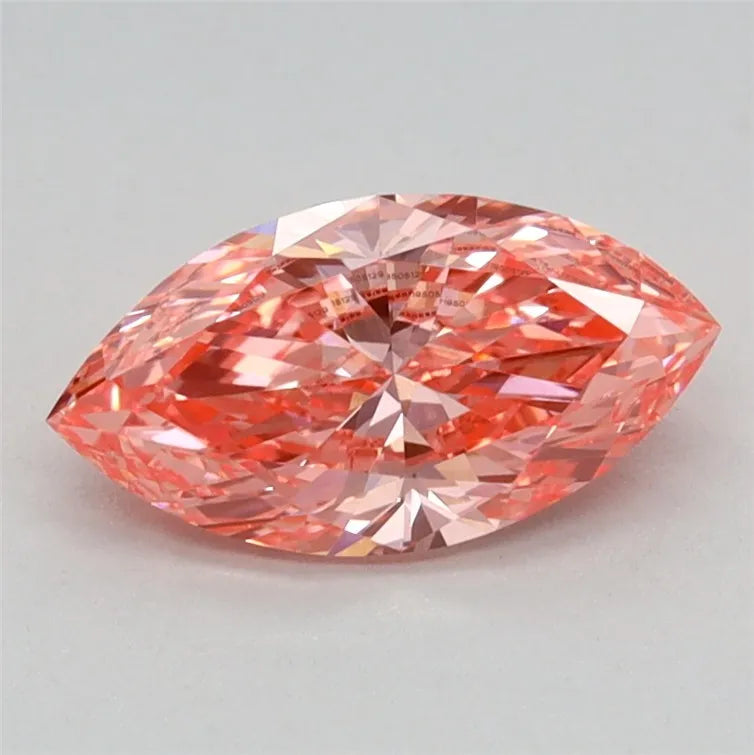 0.76ct Marquise Lab Grown Diamond (Colour Fancy Vivid Pink, Clarity VVS2, IGI Certified)
