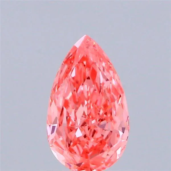 0.76ct Pear Lab Grown Diamond (Colour Fancy Vivid Pink, Clarity VVS2, IGI Certified)