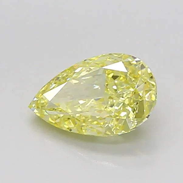 0.76ct Pear Lab Grown Diamond (Colour Fancy Yellow, Clarity VS1, IGI Certified)