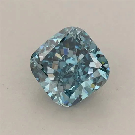 0.77ct Cushion modified Lab Grown Diamond (Colour Fancy Vivid Blue, Clarity VVS2, IGI Certified)