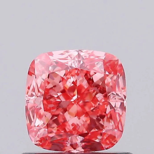 0.77ct Cushion modified Lab Grown Diamond (Colour Fancy Vivid Pink, Clarity VS1, IGI Certified)