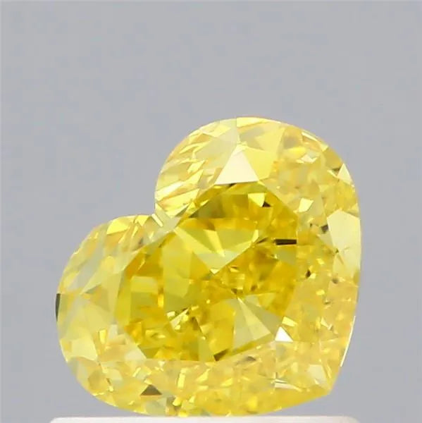 0.78ct Heart Lab Grown Diamond (Colour Fancy Vivid Yellow, Clarity VVS2, IGI Certified)