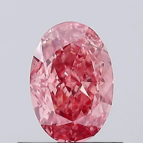 0.79ct Oval Lab Grown Diamond (Colour Fancy Vivid Pink, Clarity VS1, IGI Certified)