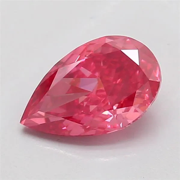 0.79ct Pear Lab Grown Diamond (Colour Fancy Vivid Pink, Clarity VS1, IGI Certified)
