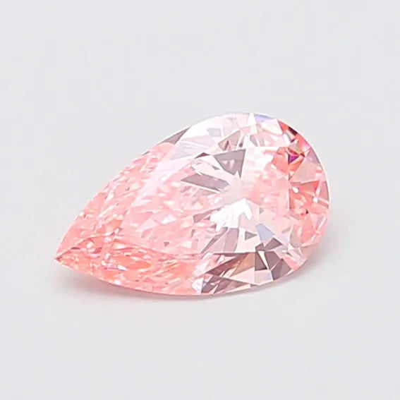 0.79ct Pear Lab Grown Diamond (Colour Fancy Vivid Pink, Clarity VVS2, IGI Certified)