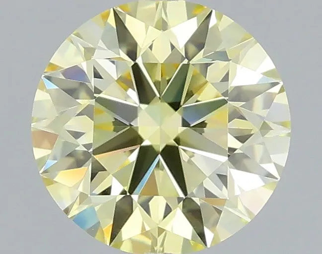 0.79ct Round Lab Grown Diamond (Colour Fancy Yellow, Clarity VS1, Cut ID, IGI Certified)