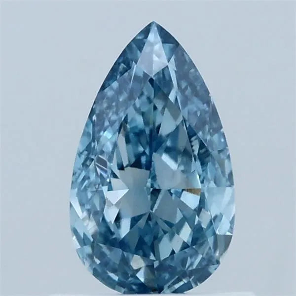 0.80ct Pear Lab Grown Diamond (Colour Fancy Vivid Blue, Clarity VVS2, IGI Certified)