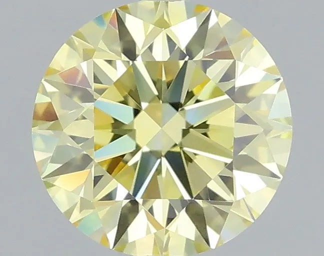 0.80ct Round Lab Grown Diamond (Colour Fancy Intense Yellow, Clarity VVS2, Cut ID, IGI Certified)