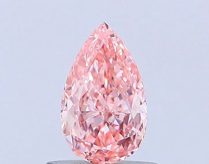 0.82ct Pear Lab Grown Diamond (Colour Fancy Intense Pink, Clarity VS1, IGI Certified)