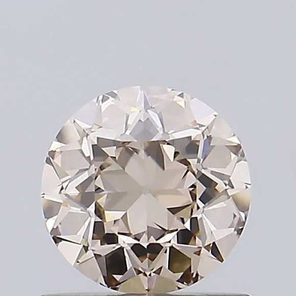 0.83ct European cut Lab Grown Diamond (Colour Fancy Light Brown, Clarity VVS2, IGI Certified)