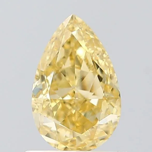 0.83ct Pear Lab Grown Diamond (Colour Fancy Yellow, Clarity VVS2, IGI Certified)