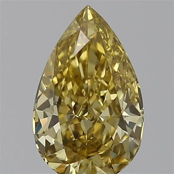 0.85ct Pear Lab Grown Diamond (Colour Fancy Intense Yellow, Clarity VVS2, IGI Certified)