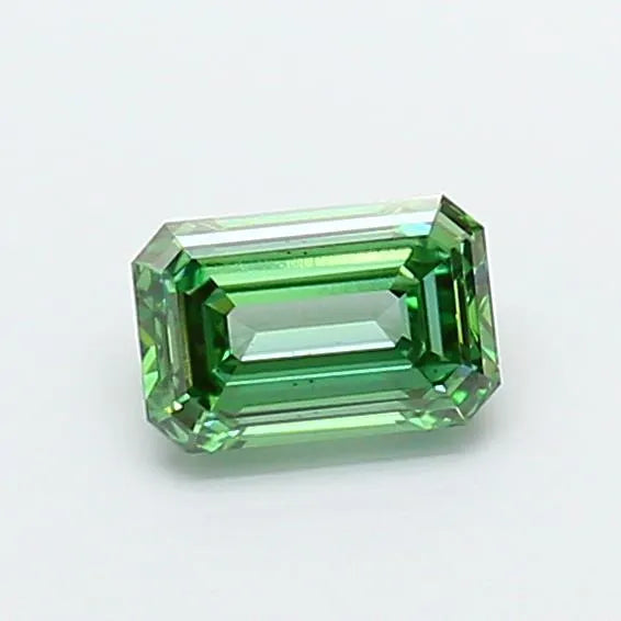 0.86ct Emerald Lab Grown Diamond (Colour Fancy Vivid Green, Clarity VS1, IGI Certified)