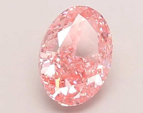 0.87ct Oval Lab Grown Diamond (Colour Fancy Vivid Pink, Clarity VS1, IGI Certified)