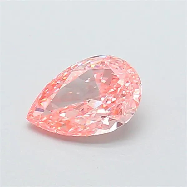 0.87ct Pear Lab Grown Diamond (Colour Fancy Vivid Pink, Clarity VS1, IGI Certified)