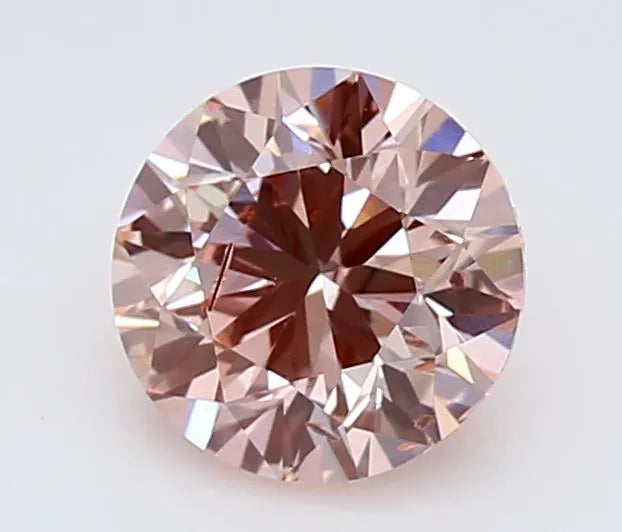 0.88ct Round Lab Grown Diamond (Colour Fancy Intense Pink, Clarity SI2, Cut ID, IGI Certified)