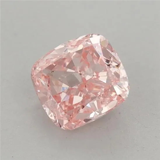 0.89ct Cushion modified Lab Grown Diamond (Colour Fancy Vivid Pink, Clarity VS1, IGI Certified)